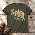 Bigfoot-Selfie im Bergwald – T-Shirt Unisex