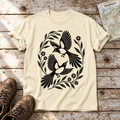 Elsternpaar im Scherenschnitt – T-Shirt Unisex