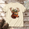 Hirsch mit Skibrille – T-Shirt Unisex