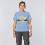 Frau trägt Bankgeheimnis – T-Shirt Unisex in Himmelblau, Ansicht von vorn