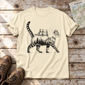 Katze mit Rucksack – T-Shirt Unisex