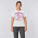 Frau trägt Steil? Mir Wurst. – T-Shirt Unisex in Weiß, Ansicht von vorn